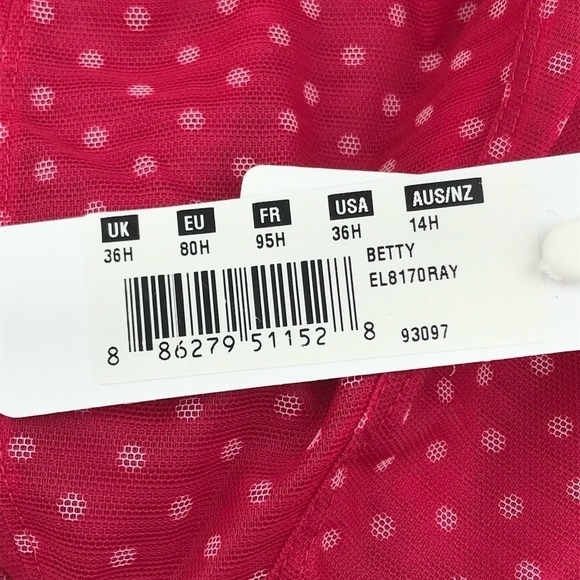 Elomi Betty Underwire Plunge Bra UK 36H US 36K EL8170 - Picture 11 of 14